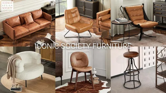 Modern Restaurant Office Dinner Living Room Furniture Home Sitting Room Hotel Metal Iron Retro Loft Genuine Leather Dining Chair