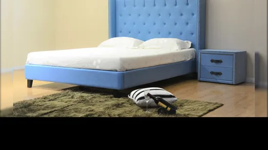 Fabricante Huayang Colchão Cama Quarto Moderno Sofá Cama Cama King Size OEM Personalizado